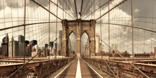 Brooklyn Bridge-Shelley Lake-Photographic Print