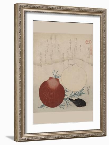 Shellfish-Totoya Hokkei-Framed Art Print