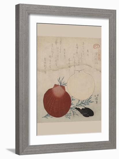 Shellfish-Totoya Hokkei-Framed Art Print