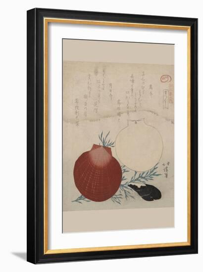 Shellfish-Totoya Hokkei-Framed Art Print