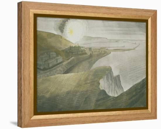 Shelling by Night-Eric Ravilious-Framed Premier Image Canvas