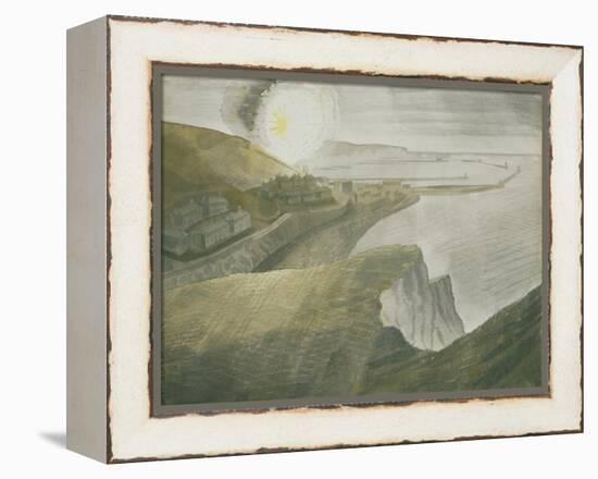 Shelling by Night-Eric Ravilious-Framed Premier Image Canvas