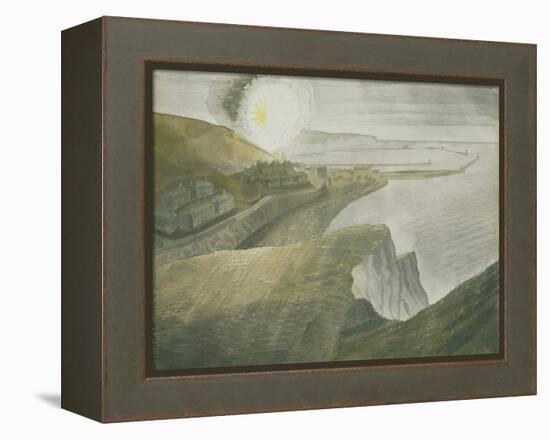 Shelling by Night-Eric Ravilious-Framed Premier Image Canvas