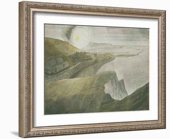 Shelling by Night-Eric Ravilious-Framed Giclee Print