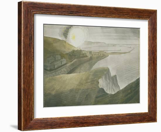 Shelling by Night-Eric Ravilious-Framed Giclee Print