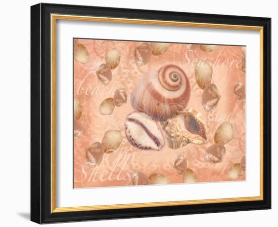 Shells on Shore-Bee Sturgis-Framed Art Print