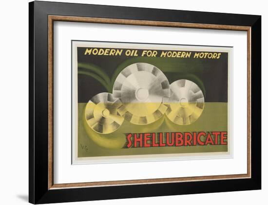 Shellubricate Modern Oil-null-Framed Art Print