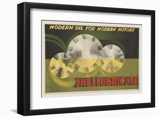 Shellubricate Modern Oil-null-Framed Art Print