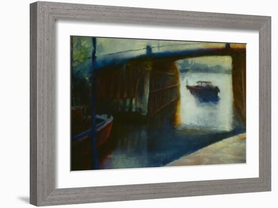 Shelter, 2000 Thames Lighter Pimlico Dock-Lee Campbell-Framed Giclee Print