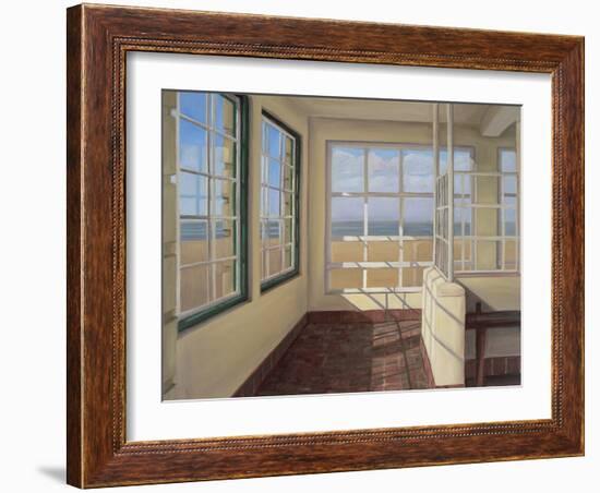 Shelter, Winter Light, Weston-Super-Mare, 2007-Peter Breeden-Framed Giclee Print