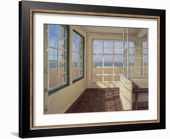 Shelter, Winter Light, Weston-Super-Mare, 2007-Peter Breeden-Framed Giclee Print