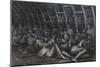 Shelterers in the Tube-Henry Moore-Mounted Giclee Print