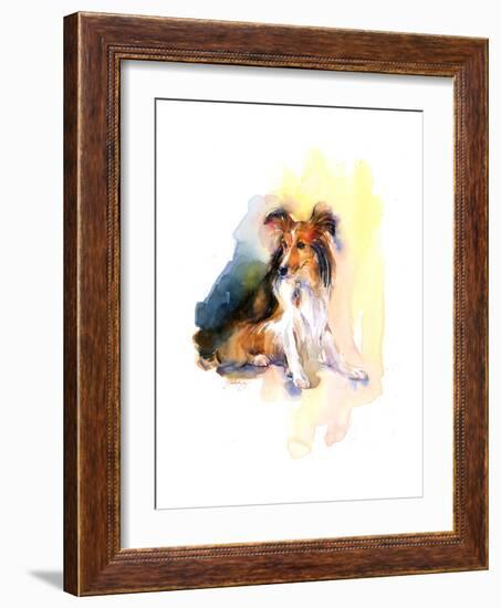 Sheltie Portrait, 2015-John Keeling-Framed Giclee Print