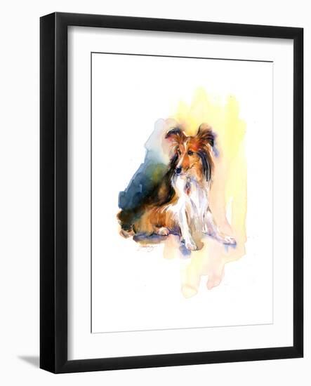 Sheltie Portrait, 2015-John Keeling-Framed Giclee Print