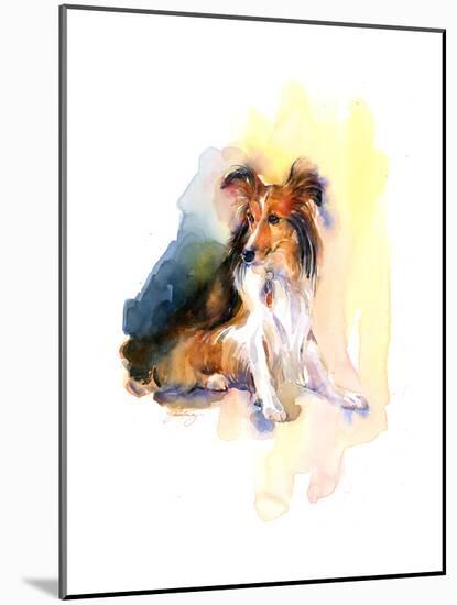 Sheltie Portrait, 2015-John Keeling-Mounted Giclee Print