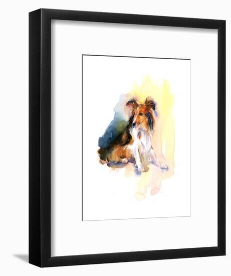 Sheltie Portrait, 2015-John Keeling-Framed Giclee Print