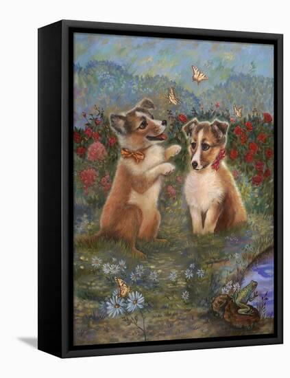 Shelties-Judy Mastrangelo-Framed Premier Image Canvas