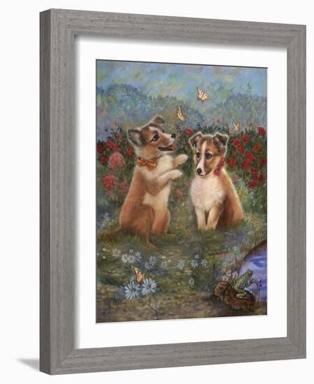 Shelties-Judy Mastrangelo-Framed Giclee Print