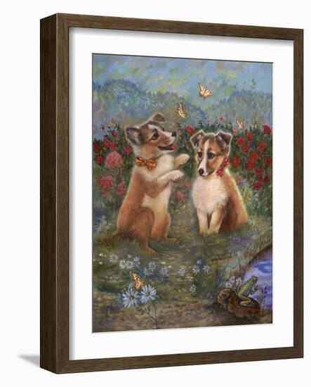 Shelties-Judy Mastrangelo-Framed Giclee Print