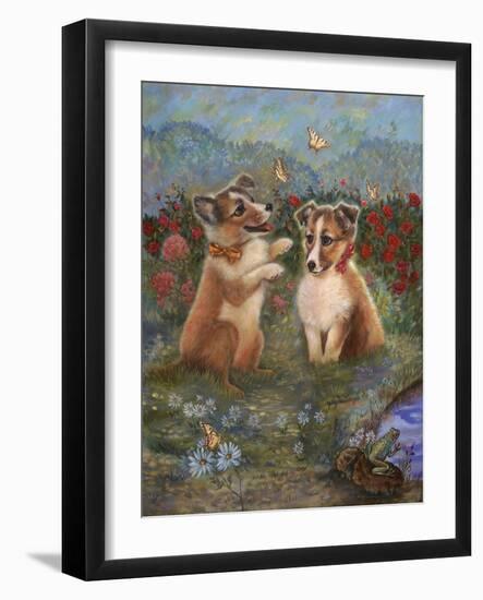 Shelties-Judy Mastrangelo-Framed Giclee Print