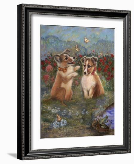 Shelties-Judy Mastrangelo-Framed Giclee Print