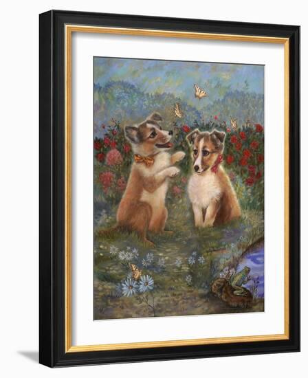 Shelties-Judy Mastrangelo-Framed Giclee Print