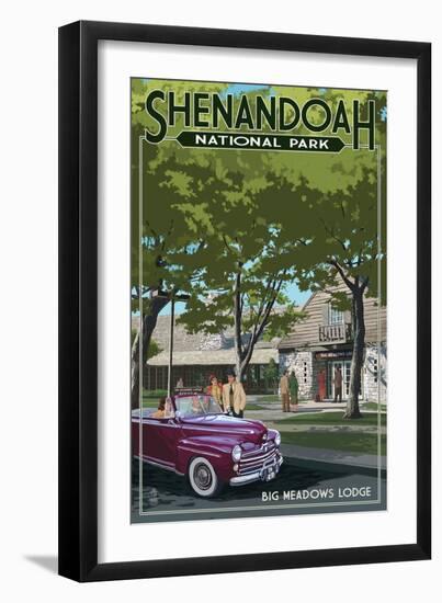 Shenandoah National Park, Virginia - Big Meadows Lodge-Lantern Press-Framed Art Print