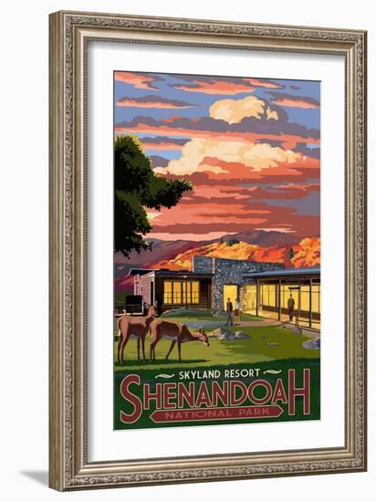 Shenandoah National Park, Virginia - Skyland Resort-Lantern Press-Framed Art Print