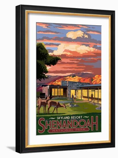 Shenandoah National Park, Virginia - Skyland Resort-Lantern Press-Framed Art Print