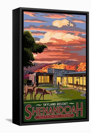 Shenandoah National Park, Virginia - Skyland Resort-Lantern Press-Framed Stretched Canvas