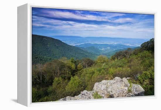 Shenandoah vista, Blue Ridge Parkway, Smoky Mountains, USA.-Anna Miller-Framed Premier Image Canvas