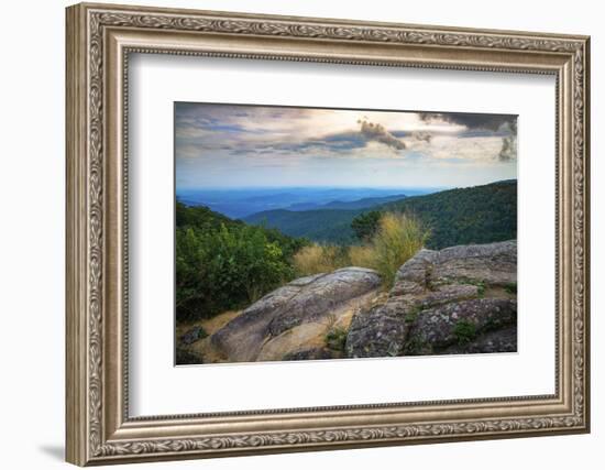 Shenandoah vista, Blue Ridge Parkway, Smoky Mountains, USA.-Anna Miller-Framed Photographic Print