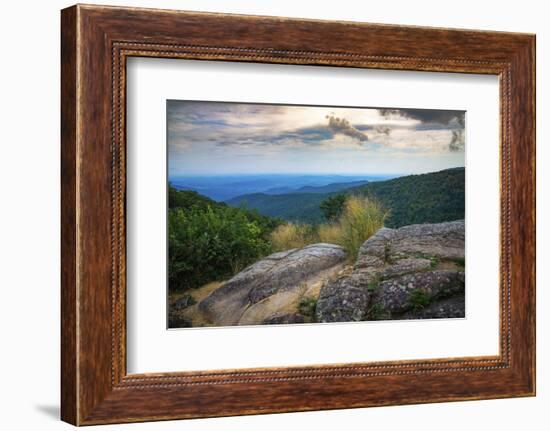 Shenandoah vista, Blue Ridge Parkway, Smoky Mountains, USA.-Anna Miller-Framed Photographic Print