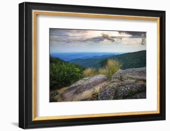 Shenandoah vista, Blue Ridge Parkway, Smoky Mountains, USA.-Anna Miller-Framed Photographic Print