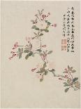 Crab-Apple Blossom from a Flower Album of Ten Leaves, 1656-Shengmo Xiang-Framed Giclee Print