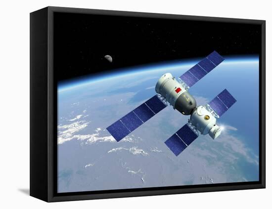 Shenzhou 5 Spaceflight, Artwork-Detlev Van Ravenswaay-Framed Premier Image Canvas