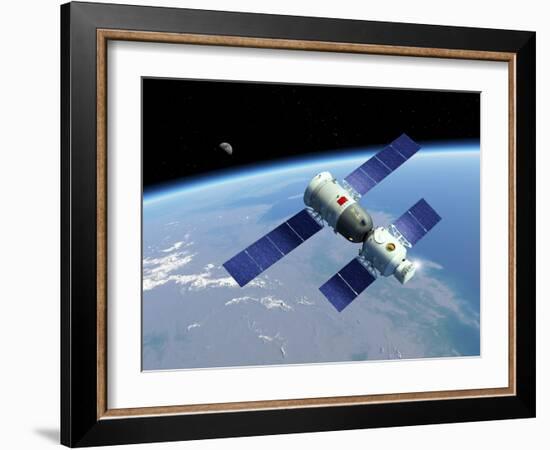 Shenzhou 5 Spaceflight, Artwork-Detlev Van Ravenswaay-Framed Photographic Print