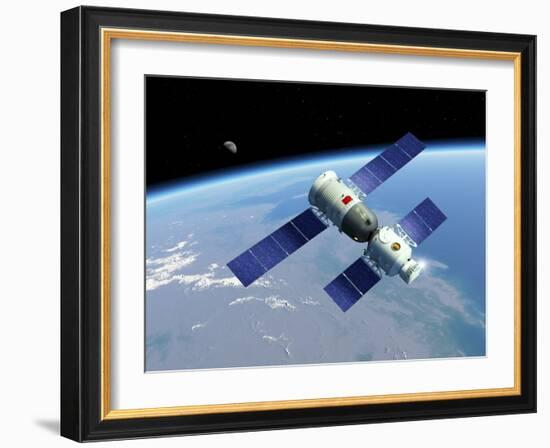 Shenzhou 5 Spaceflight, Artwork-Detlev Van Ravenswaay-Framed Photographic Print