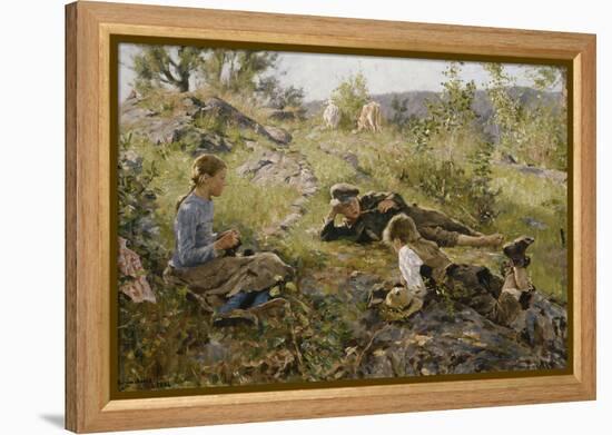 Shepherd, 1882-Fritz Thaulow-Framed Premier Image Canvas