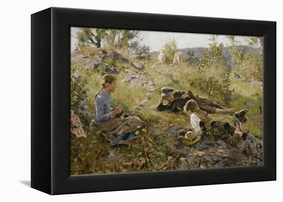 Shepherd, 1882-Fritz Thaulow-Framed Premier Image Canvas