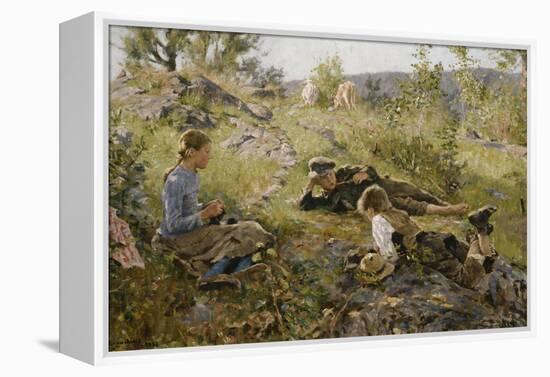 Shepherd, 1882-Fritz Thaulow-Framed Premier Image Canvas