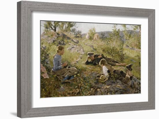 Shepherd, 1882-Fritz Thaulow-Framed Giclee Print