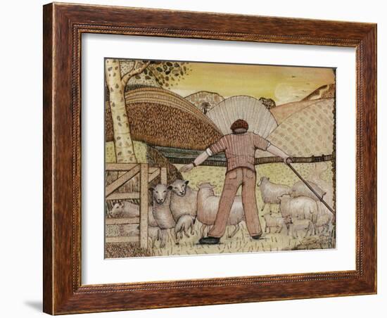 Shepherd, 1985-Gillian Lawson-Framed Giclee Print