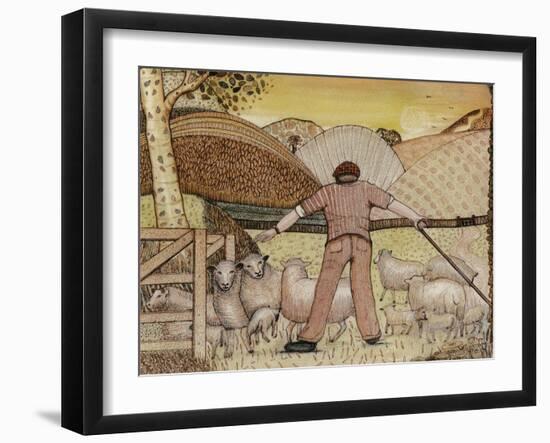 Shepherd, 1985-Gillian Lawson-Framed Giclee Print