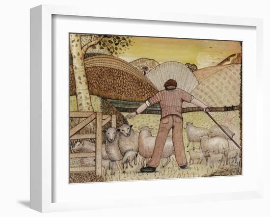 Shepherd, 1985-Gillian Lawson-Framed Giclee Print