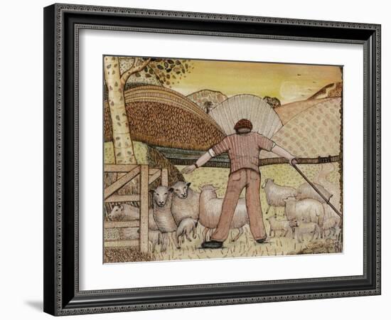 Shepherd, 1985-Gillian Lawson-Framed Giclee Print