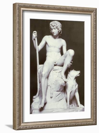 Shepherd Boy, 1817-Bertel Thorvaldsen-Framed Giclee Print