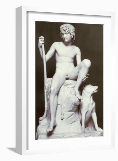 Shepherd Boy, 1817-Bertel Thorvaldsen-Framed Giclee Print