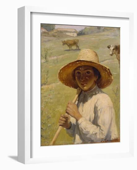 Shepherd Boy, 1909-Grigori Grigoryevich Myasoedov-Framed Giclee Print