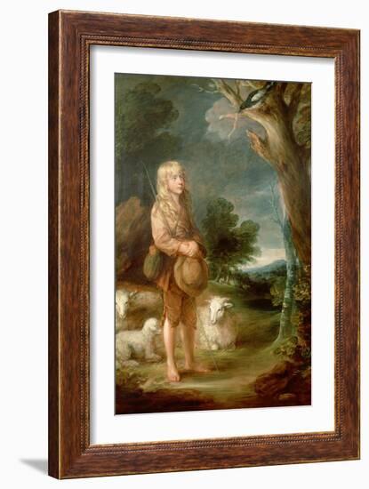 Shepherd Boy Listening to a Magpie-Thomas Gainsborough-Framed Giclee Print